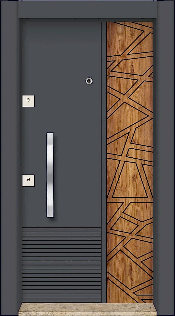 çift renk laminox çelik kapı-BRG-612