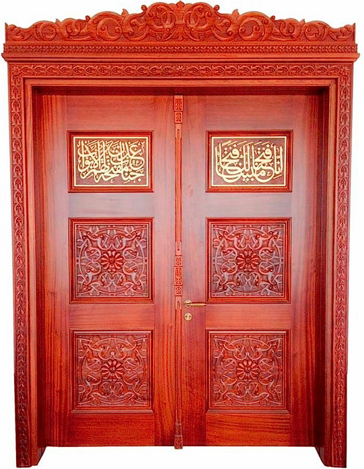 Lüks Kızıl Oyma Cami Kapısı