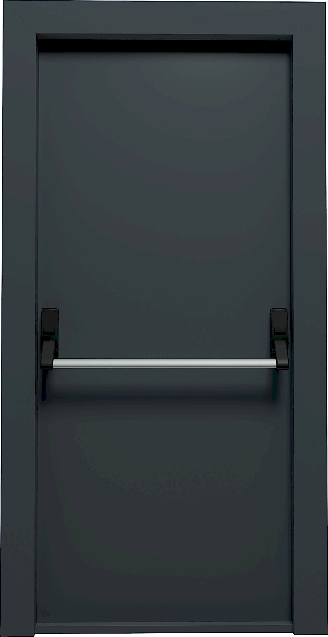 fire door with panic bar-2