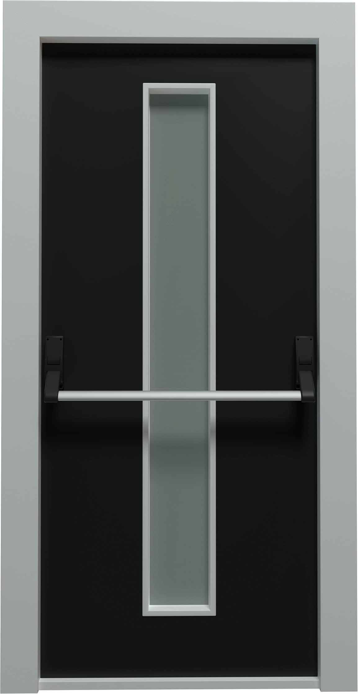 colored glass fire door